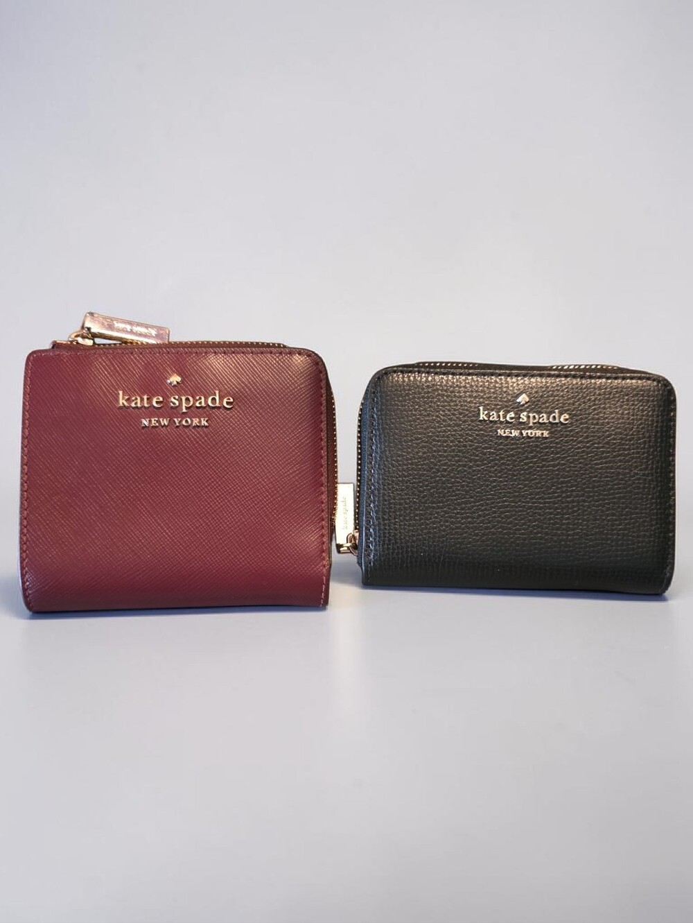 Euc kate spade  Zip Wallet  in Burgundy Or Black